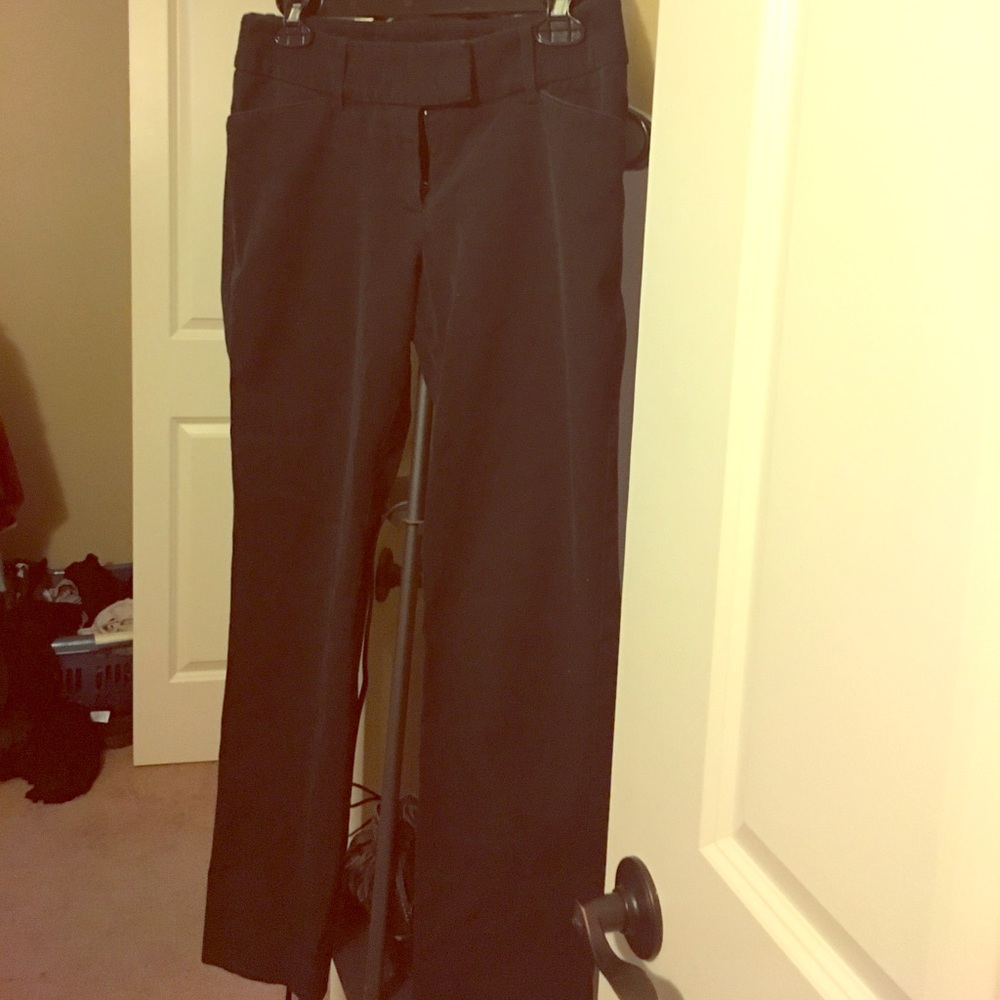 Black Straight Leg Pants