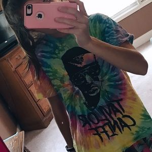Tie dye Taylor Caniff t shirt