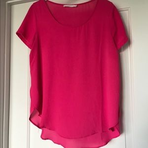 Women's hot pink blouse