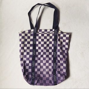 Ombré Checkered Vans Canvas Tote Bag