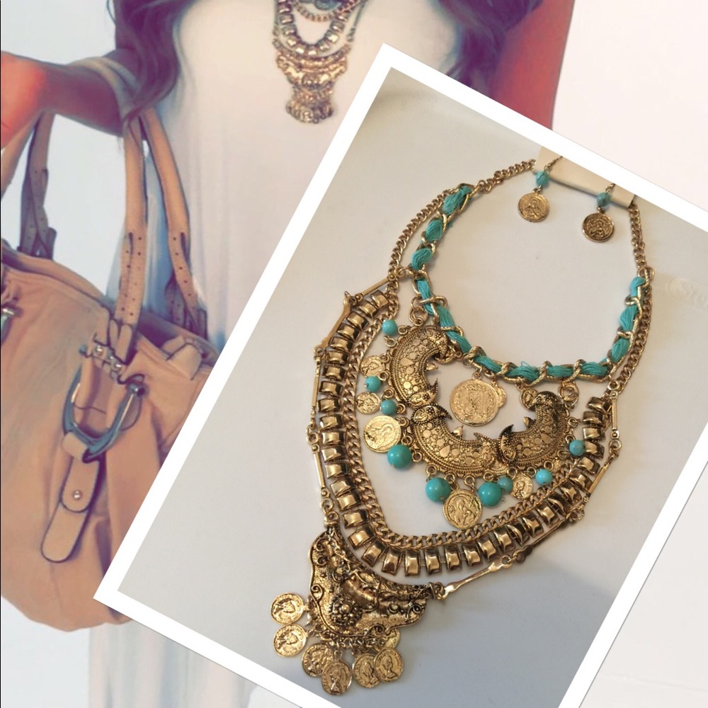 Necklace and earring set! Brand New!!