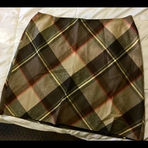Talbots Plaid skirt dark colors