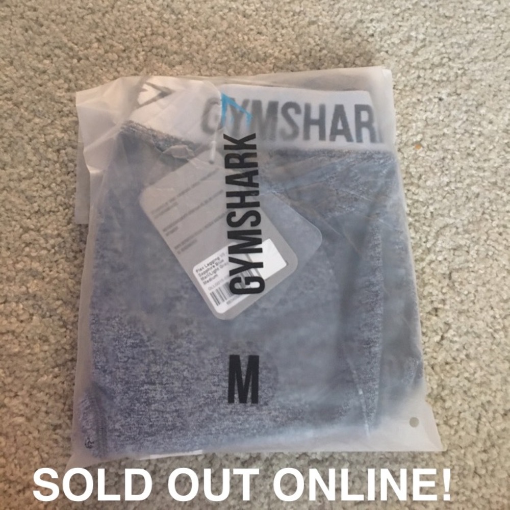 NWT!! Gymshark Flex Leggings in Sapphire Blue/Grey