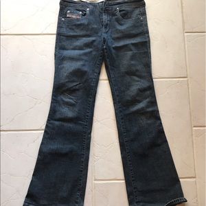 Diesel jeans, dark wash.