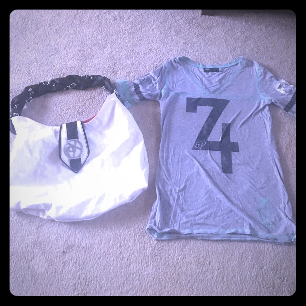 Fox shirt/purse bundle