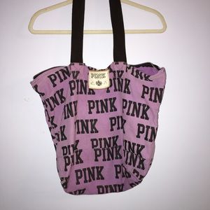 🎀 Victoria's Secret PINK purple tote bag