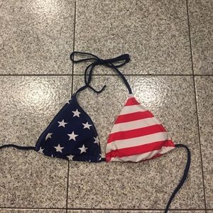 American Flag Bikini Top