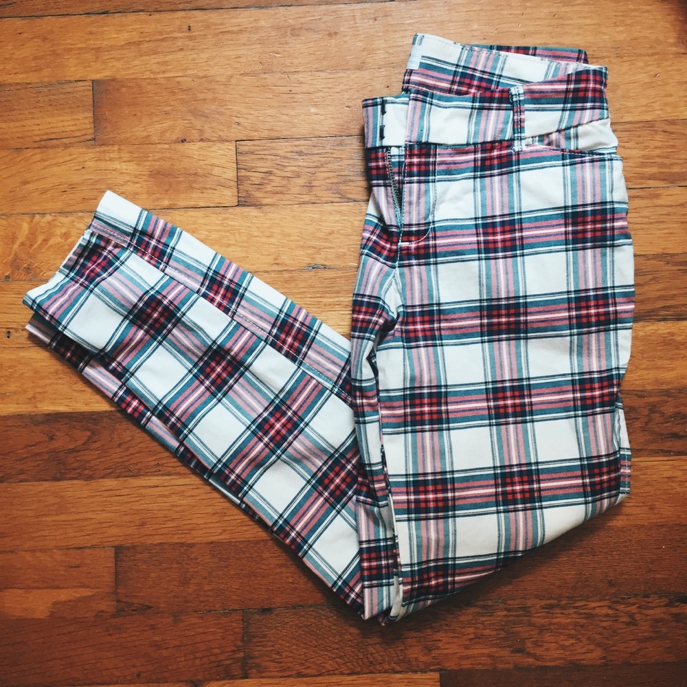 Plaid Women's Trousers