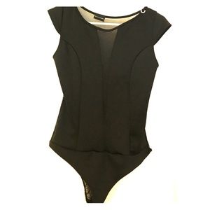 Black sheer bodysuit