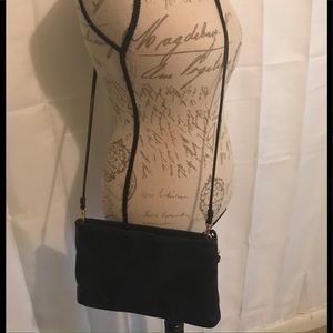 👜 VINTAGE MARLO BLACK LEATHER CROSSBODY BAG 👜