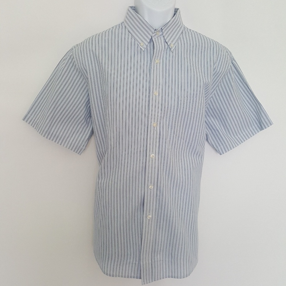 Dockers Stripped Short Sleeves Mens Shirt Size XL