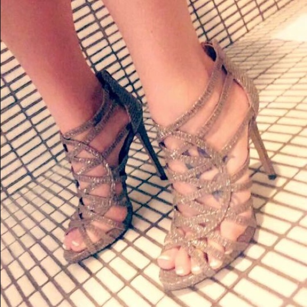 Rose Gold Express Heels
