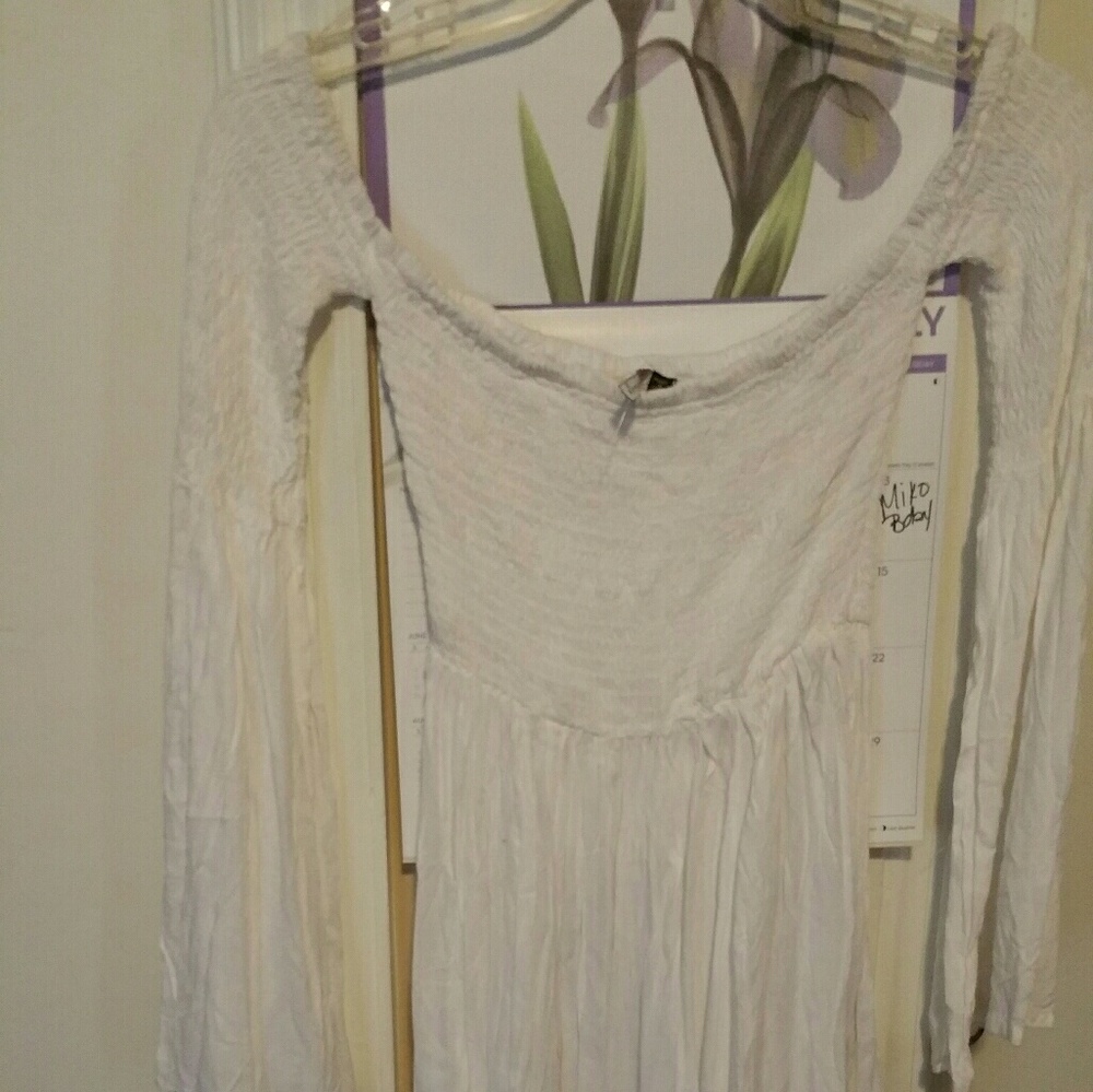 White shabby chic dress