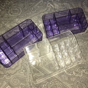 3 Acrylic Makeup Organizers