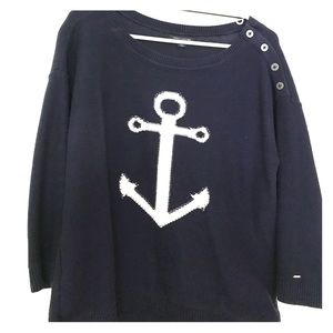 Navy blue Tommy Hilfiger anchor sweater