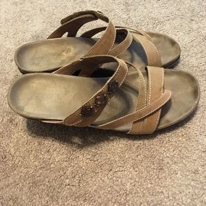 Brown strap sandals