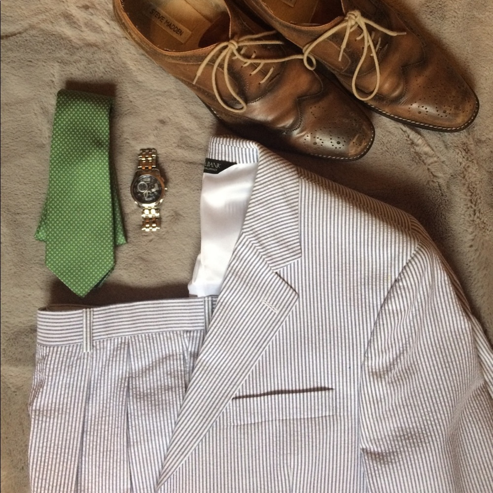 {Jos A Bank} Seersucker Suit