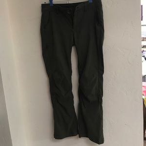 Size 8 Prana olive low rise pants