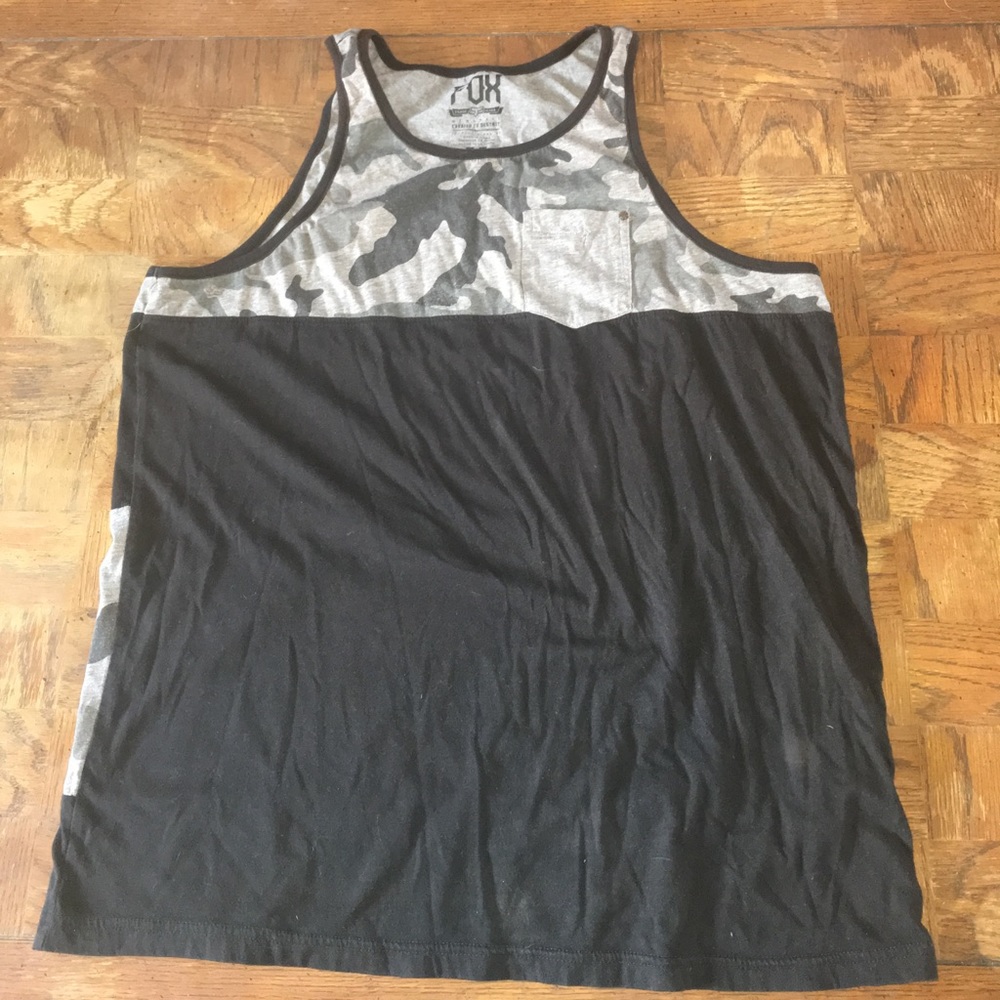 Men's tank black and camp