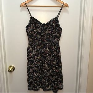 Black button down dress from Reformed