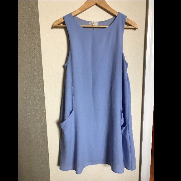Blue Everly Pocket Dress - Picture 1 of 3