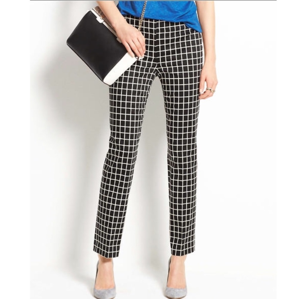 Ann taylor window pane dress pant