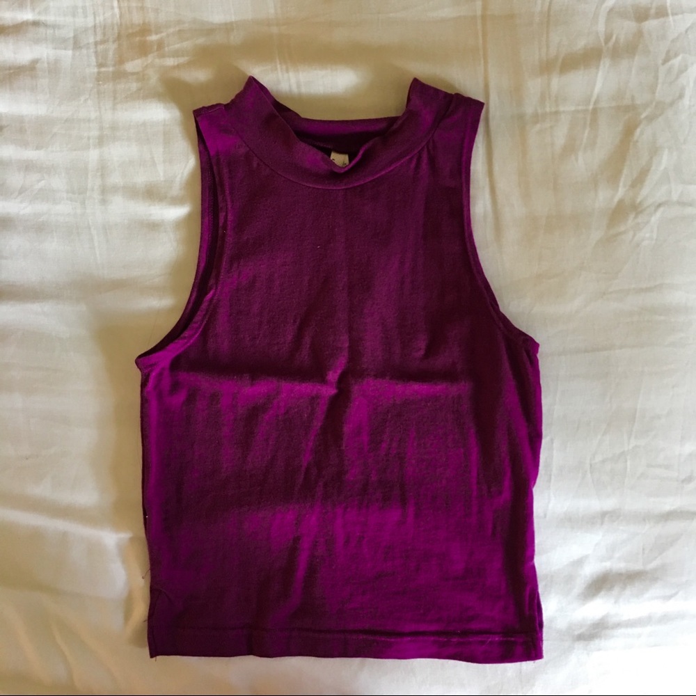 High Neck Crop Top