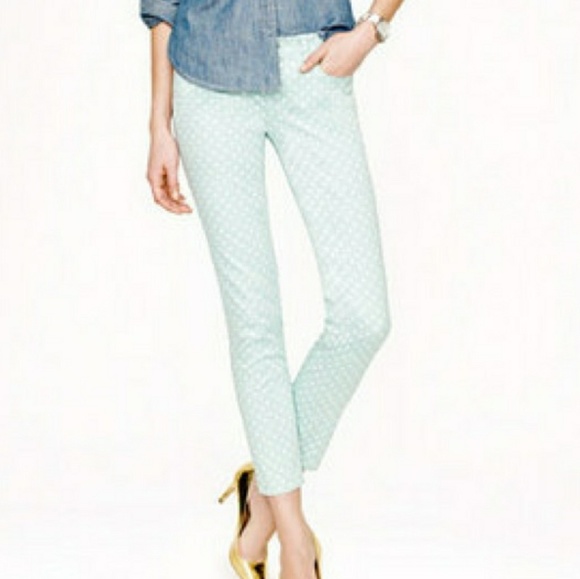 J. Crew Denim - J. CREW Cropped Matchstick Polka Dot Jeans
