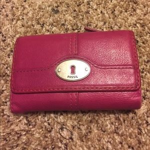 Trifold leather wallet