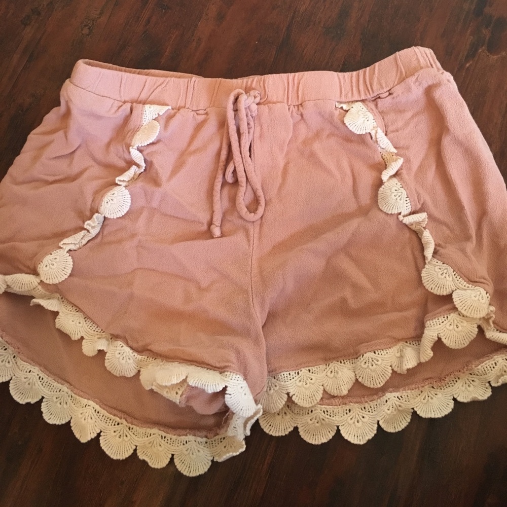 Blush colored shorts