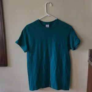 Turquoise Short-Sleeved T-Shirt