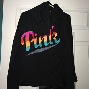VS PINK COWL NECK SWEATSHIRT