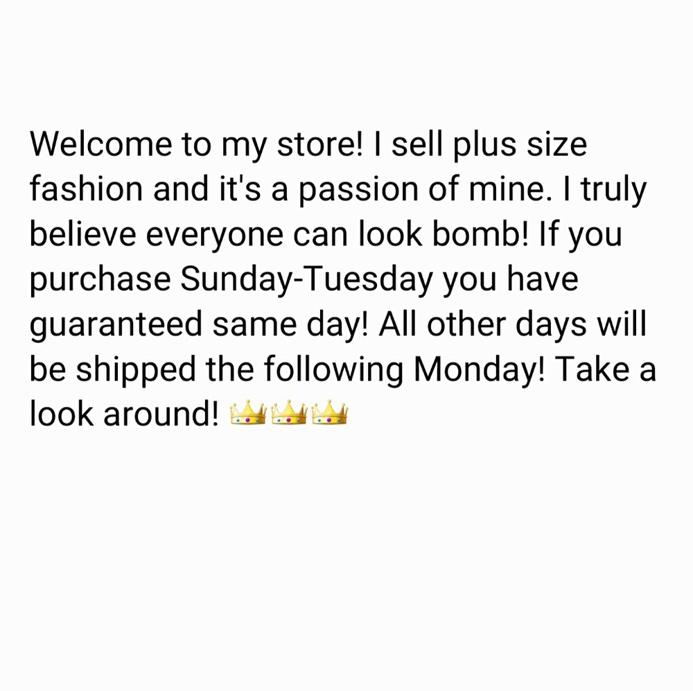 Plus size clothing