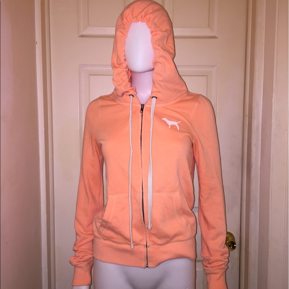 VS PINK ZIP UP HOODIE