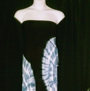 Tie dye convertible maxi dress/skirt