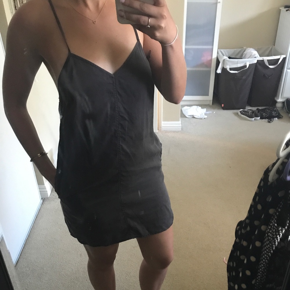Charcoal obey dress