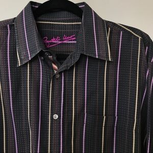 *Price Drop*Bugatchi Uomo Striped Shirt Sz Large