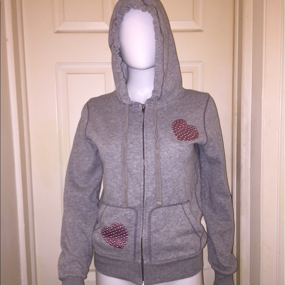 VS PINK ZIP UP HOODIE