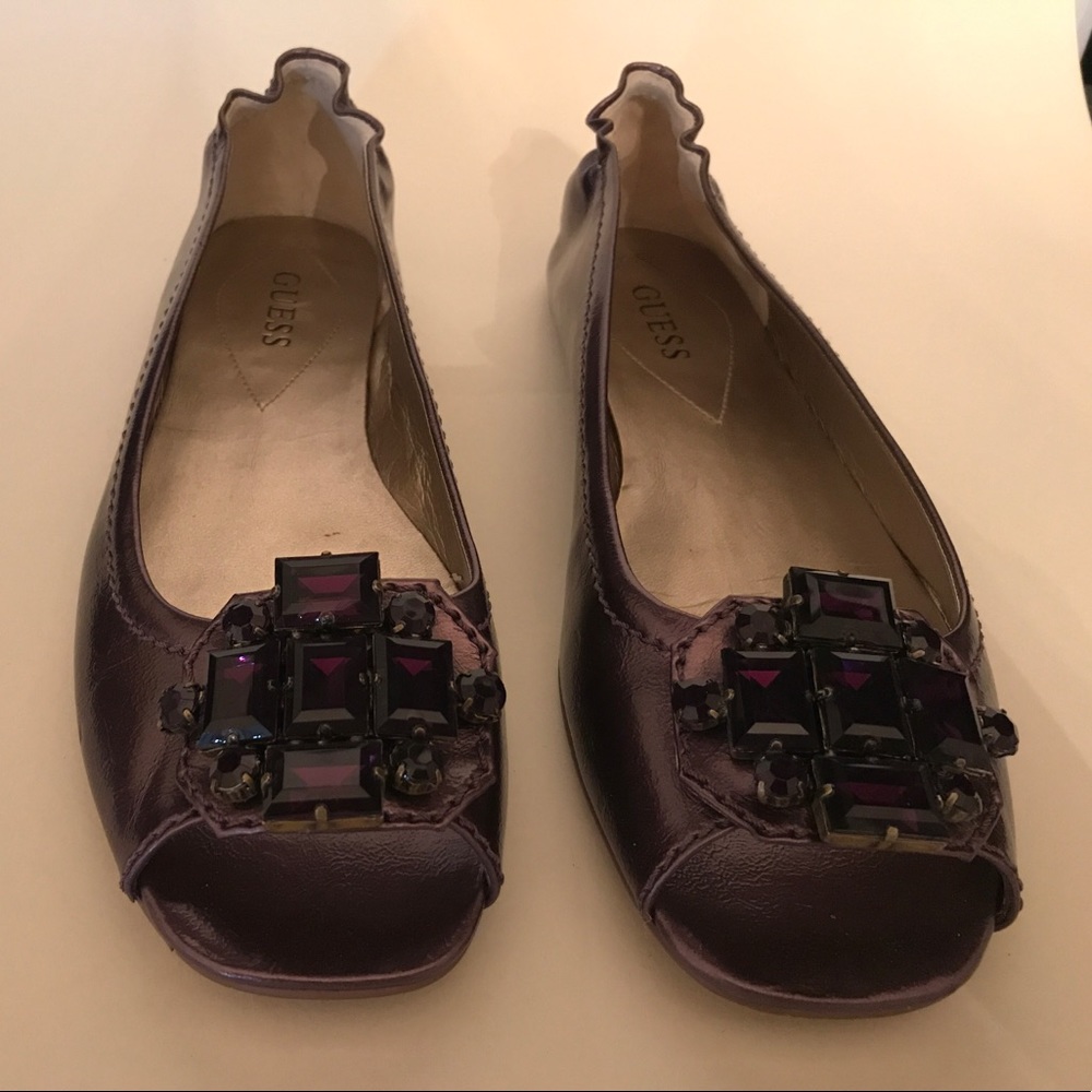 Guess jeweled ballet flat