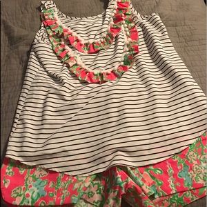 Lilly Pulitzer Southern Charm Shorts and MTM Top