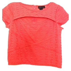 Dark orange crop top