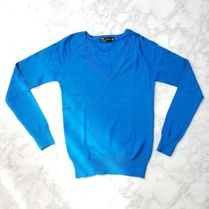 Zara Blue V-neck Sweater