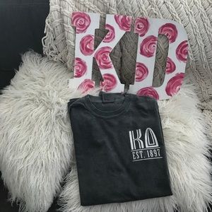 Kappa Delta (KD) Comfort Colors Long-Sleeve Top