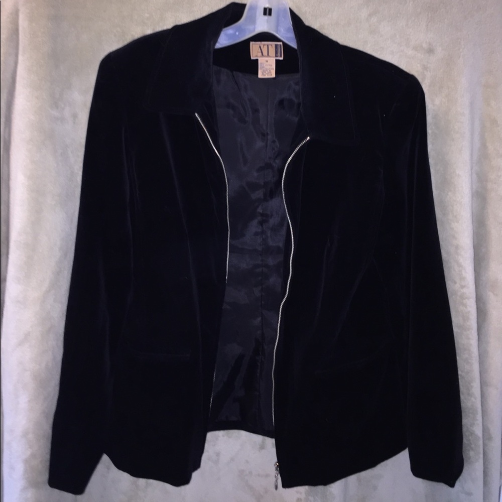 Women's  Black Velvet Jacket