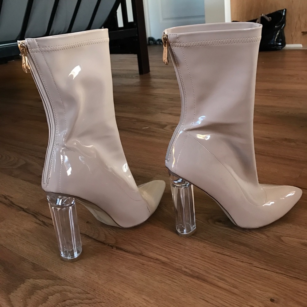 Perspex boot heels!