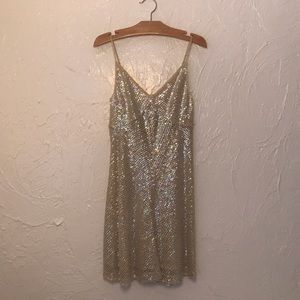 Vintage Sequined & Beaded Party Dress