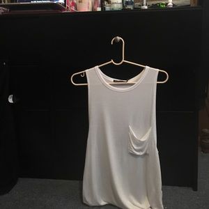 loose white tank
