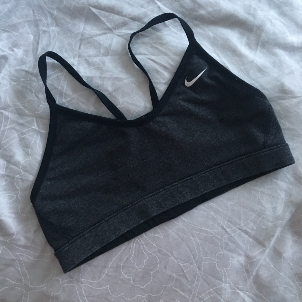 Black & Grey Reversible Nike Sports Bra