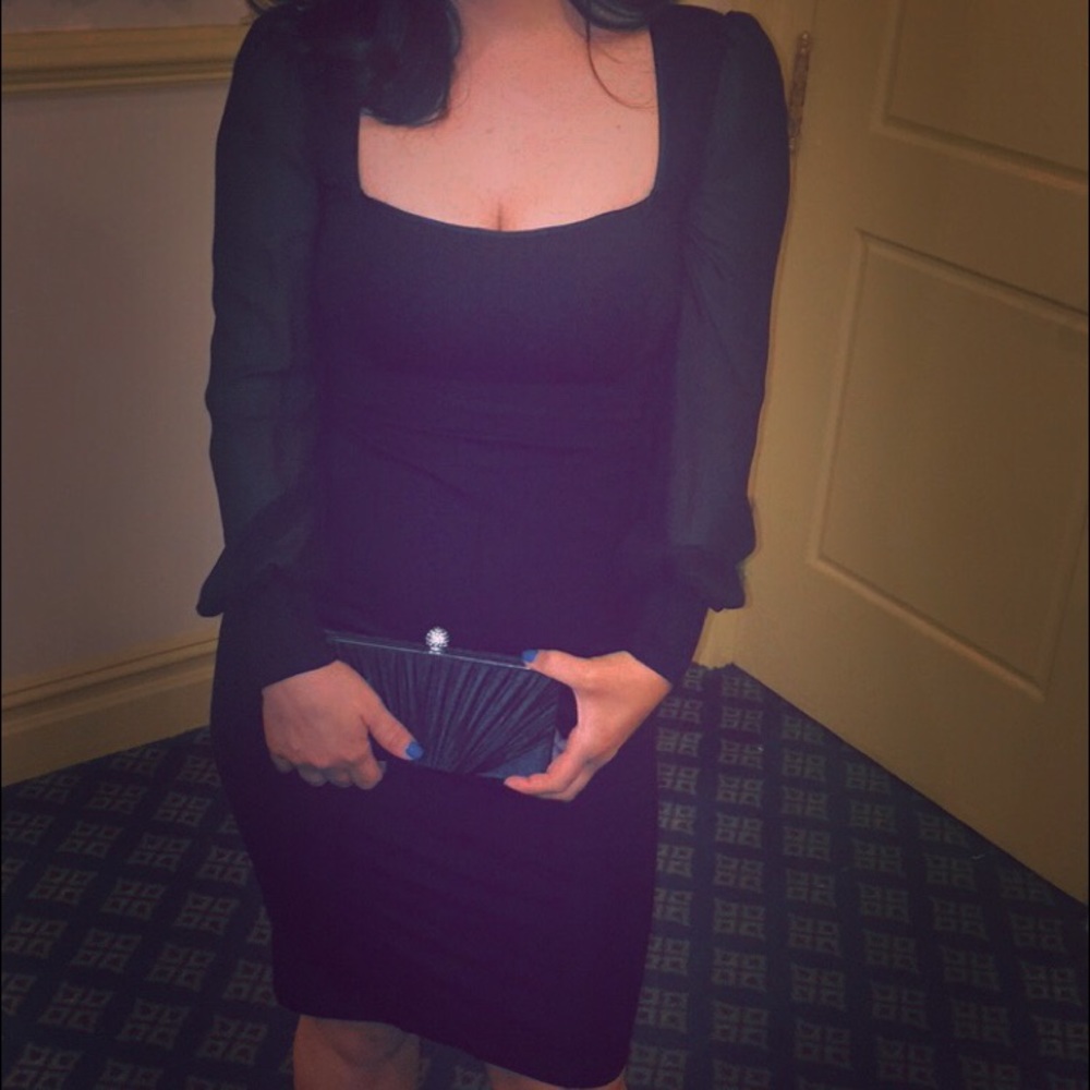 Slightly used all black Bebe dress.