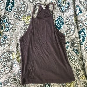 High Neck Crop Tank Top